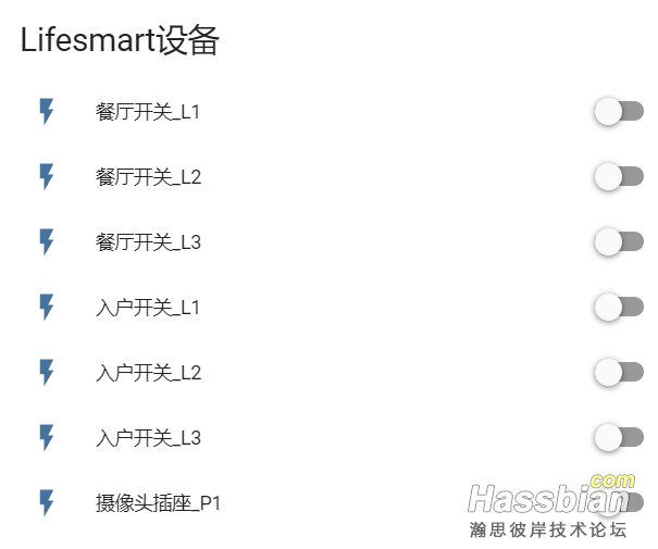 LifeSmart设备接入hass整合插件 